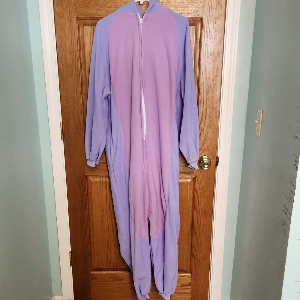 Purple Axolotl Zip-Up Onesie XL